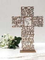 Recuerdos de primera comunión y bautizo - Oración del Ave María oro