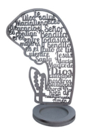 Recuerdos de primera comunión y bautizo - VIRGEN ORACIÓN PLATA