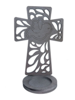 Recuerdos de primera comunión y bautizo - CRUZ – PALOMA PLATA