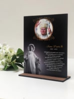 Recuerdos de primera comunión y bautizo - RETRATO GRIS CON FRASE